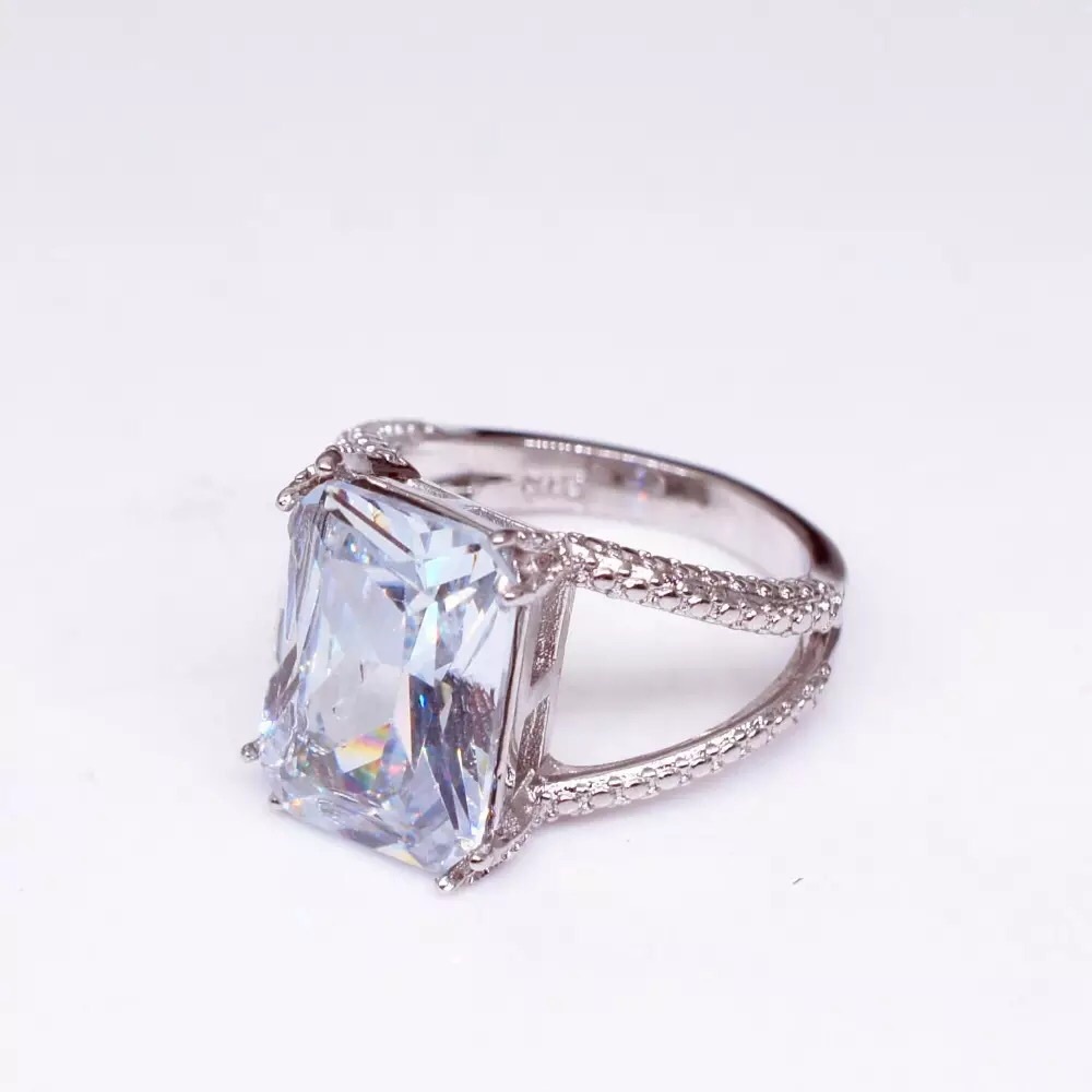 S925 sterling silver engagement ring - Picture 3 of 5
